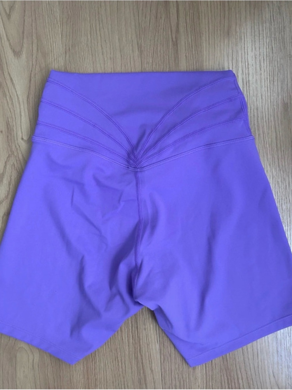 Amazon High-Waist Lavender Athletic Shorts
